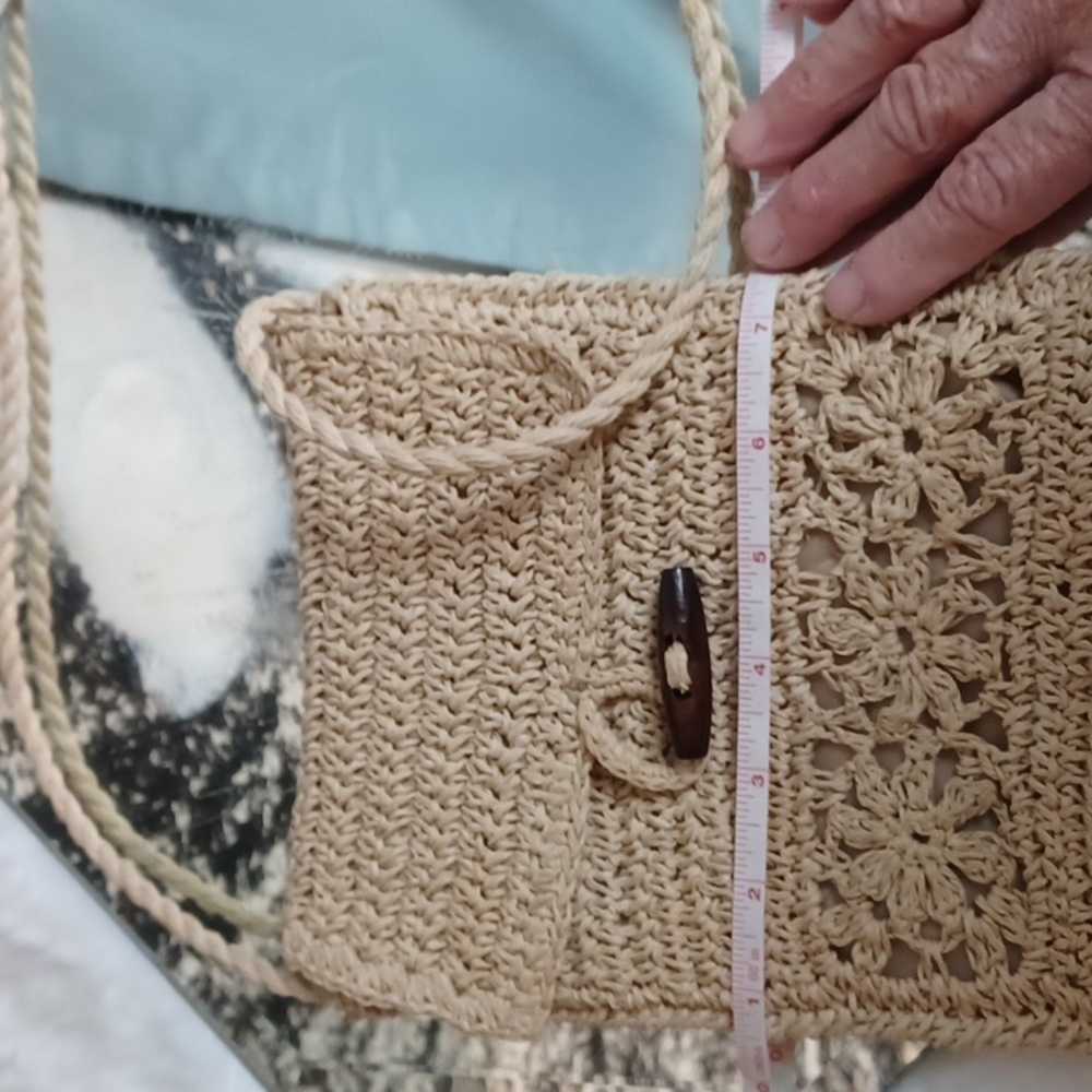 HandMade Wicker‎ Body Bag Purse - Picture 8 of 9